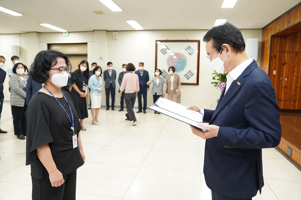 2021년도 하반기 4급 이하 정기인사 임용장 수여식 -1