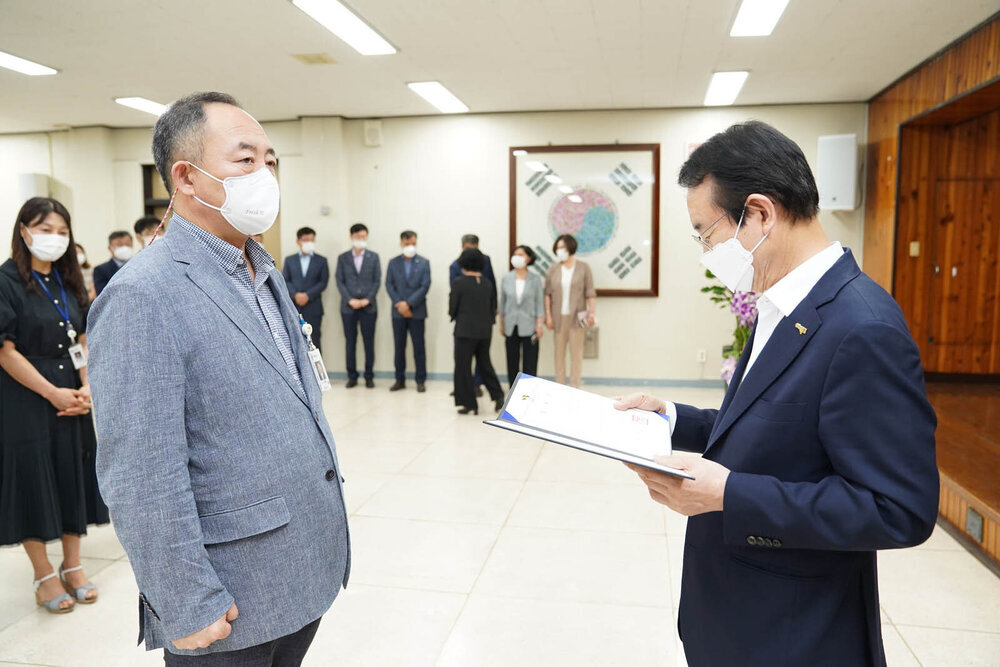 2021년도 하반기 4급 이하 정기인사 임용장 수여식 -1